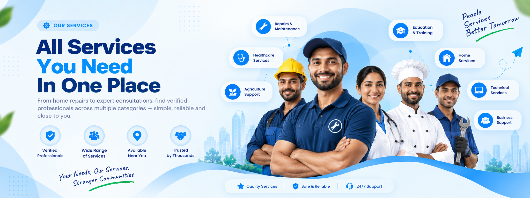 All the services MRMR Service Hub offers, in one place